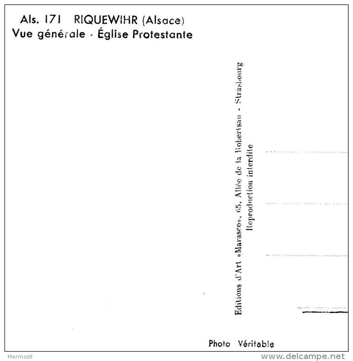 Riquewihr Vue Generale Eglise Protestante Editions Marasco Als 171 - Riquewihr