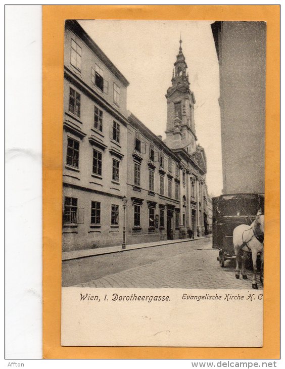 Wien I Dorottheergasse 1905 Postcard - Wien Mitte