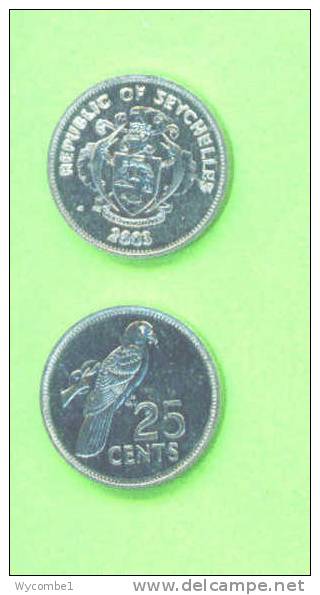 SEYCHELLES - 2003 25 Cents/Bird UNC - Seychellen