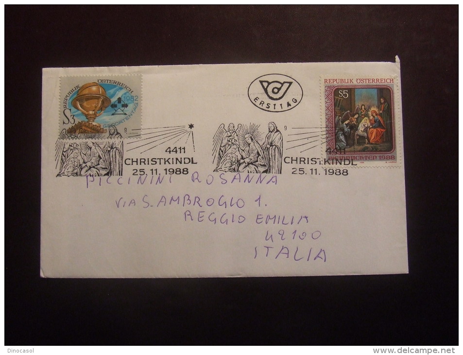 AUSTRIA 1988 NATALE - Lettres & Documents