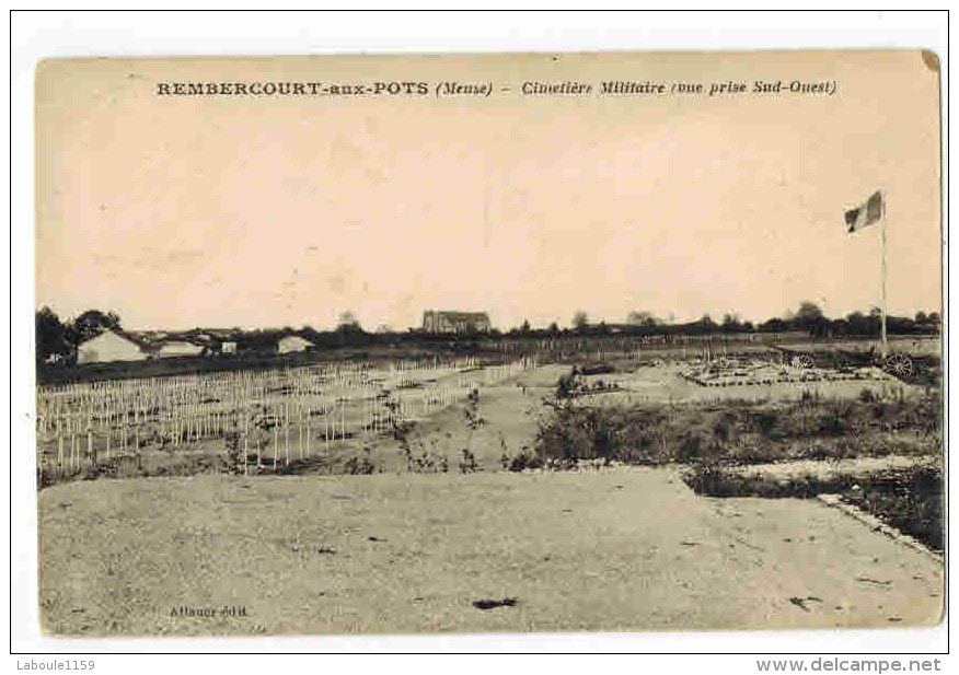 REMBERCOURT Aux POTS : Militaria - " Cimetière Militaire Vue Prise Sud Ouest " - Cimetières Militaires