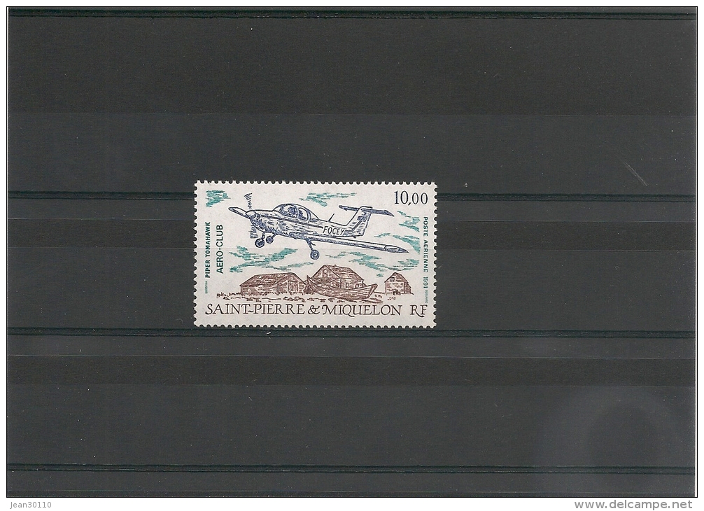 Saint Pierre Et Miquelon Année 1991 P.A. N° 70** - Neufs