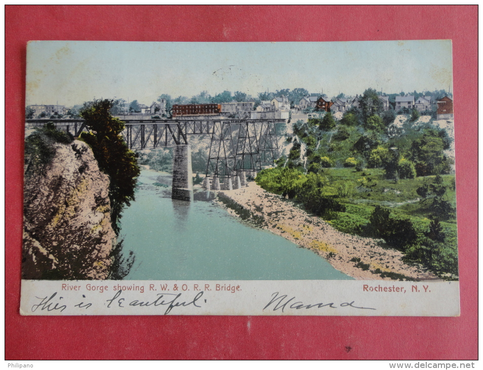 Rochester,NY--River Gorge--cancel 1905--PJ 139 - Rochester