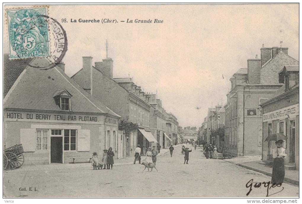 Carte Postale Ancienne De LA GUERCHE - La Guerche Sur L'Aubois