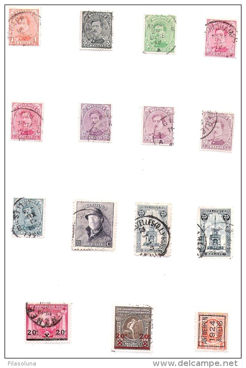 00004 Libreta con colecciones de sellos de Italia y Belgica */ (*) /O  --- OPORTUNIDAD---