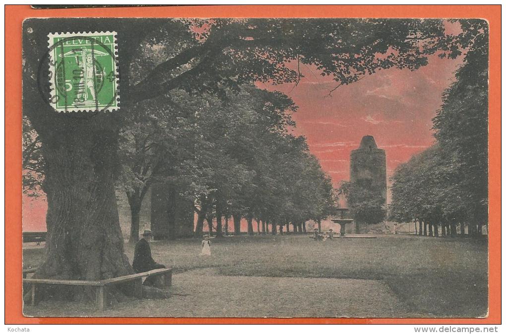 HA47, Orbe , Terrasse Du Château, Circulée 1910 - Orbe