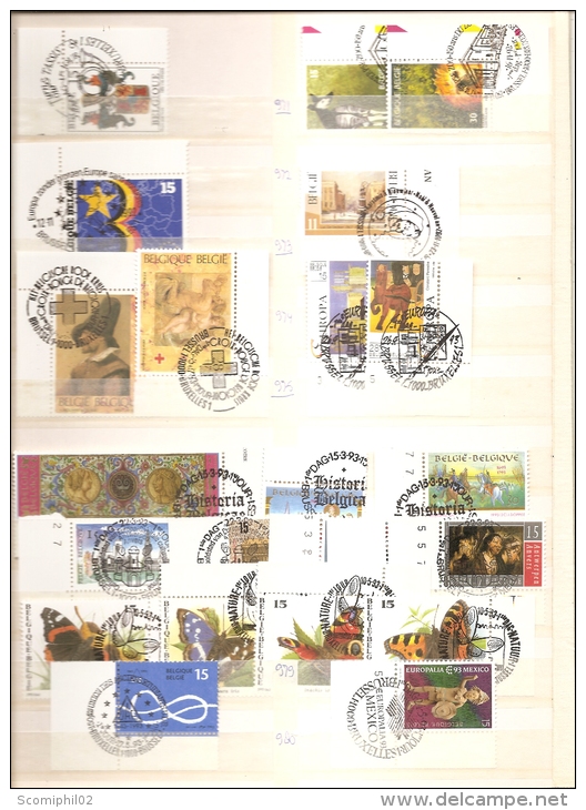 Belgique ( Lot De Timbres Des Années 1992/1993 En Oblitération Premier Jour à Voir) - Gebruikt