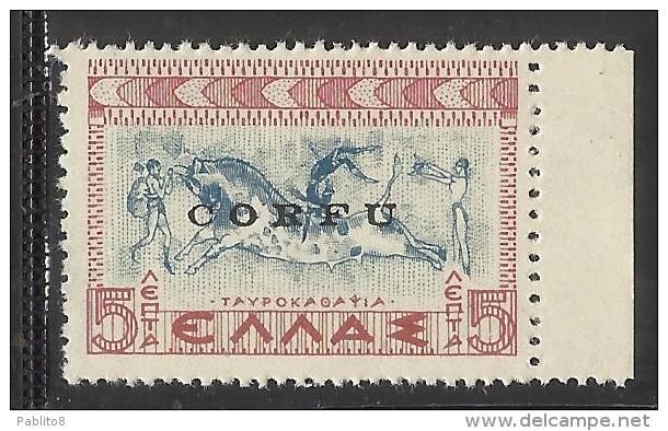 CORFU´ 1941  SOPRASTAMPATO  DI GRECIA OVERPRINTED GREECE 5 LEPTA MNH - Corfu