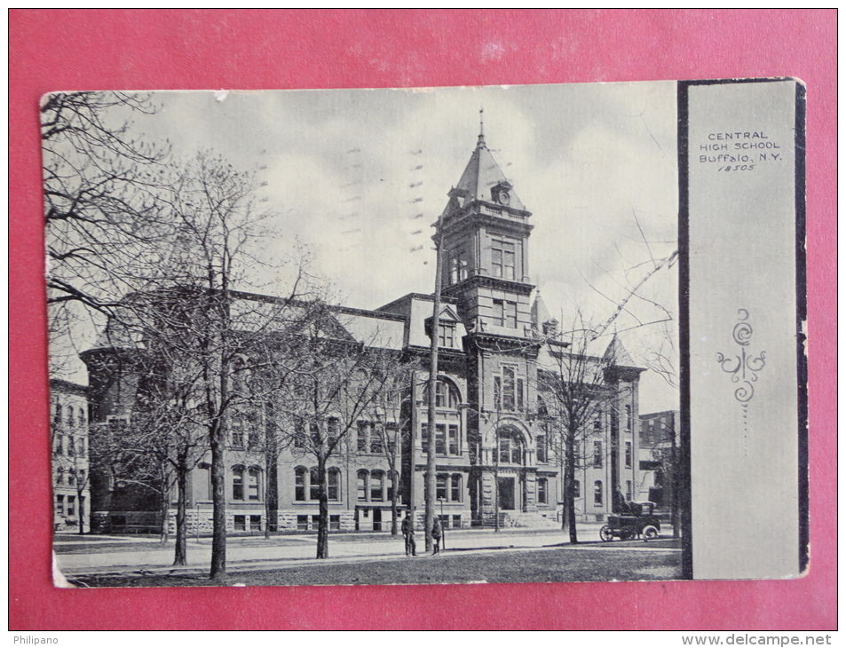 Buffalo,NY--Central High School--cancel 1908--PJ 141 - Buffalo