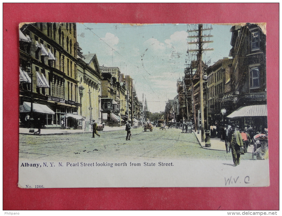 Albany,NY--Pearl Street --cancel 1905--PJ 141 - Albany