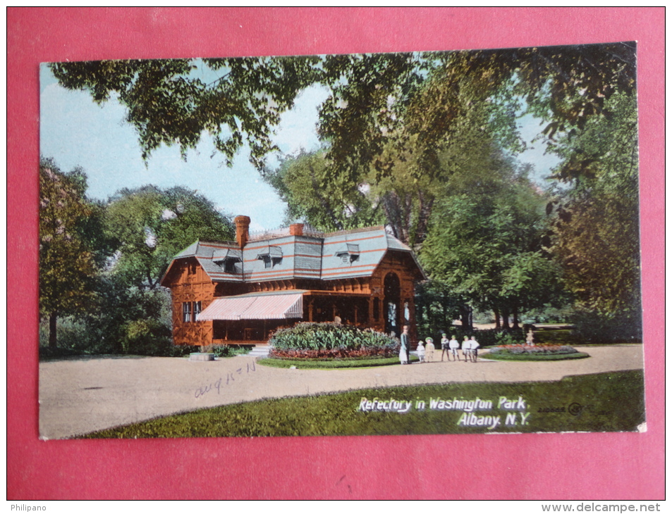 Albany,NY--Refectory In Washington Park--cancel 1910--PJ 141 - Albany