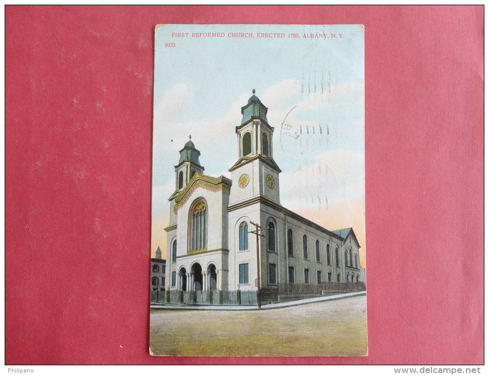 Albany,NY--First Reformed Church--cancel 1910--PJ 141 - Albany