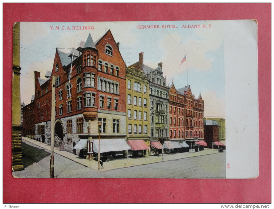 Albany,NY--YMCA Building And Kenmore Hotel--cancel 1911--PJ 141 - Albany