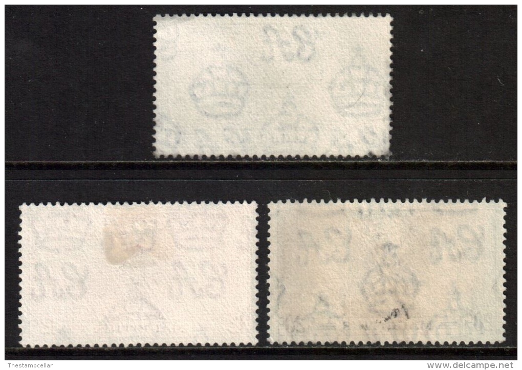 Mauritius Scott 208/210 - SG249/251, 1937 Coronation Set Used - Mauricio (...-1967)