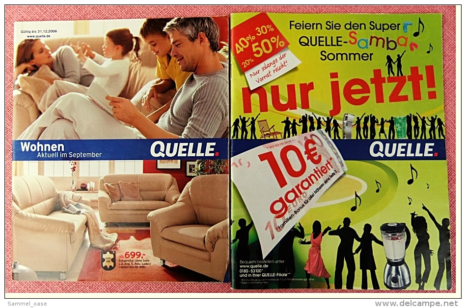 5 X Quelle Reklame Prospekte Von 2006 / 2008 - über 150 Seiten - Sonstige & Ohne Zuordnung