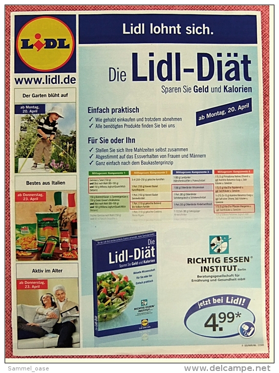 7 X Lidl Reklame Prospekte 2009   - Insgesammt  Ca. 190 Seiten Großformat - Sonstige & Ohne Zuordnung