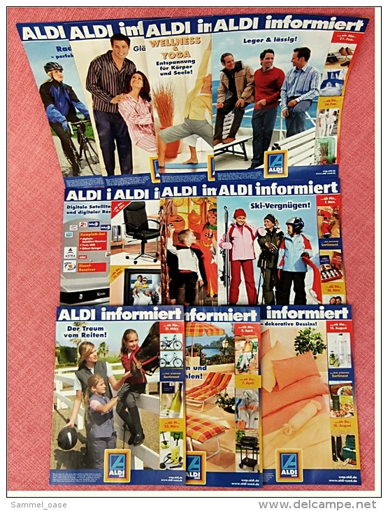 11 X ALDI Informiert 2005 Reklame Prospekte  - Insgesammt  Ca. 220 Seiten - Sonstige & Ohne Zuordnung