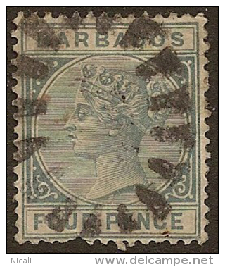 BAHAMAS 1882 4d Grey QV SG 97 U YQ238 - 1859-1963 Colonie Britannique