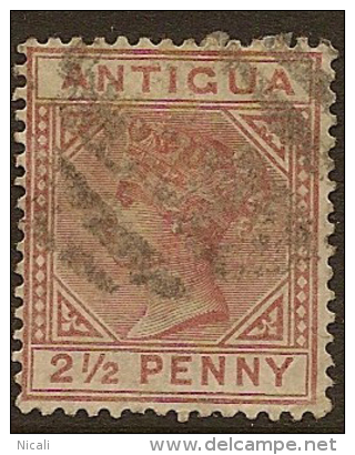 ANTIGUA 1882 2 1/2d Red-brown QV SG 22 U YQ213 - 1858-1960 Kolonie Van De Kroon