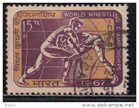 India Used 1967,  World Wrestling Championships, Sport , (Sample Image) - Oblitérés