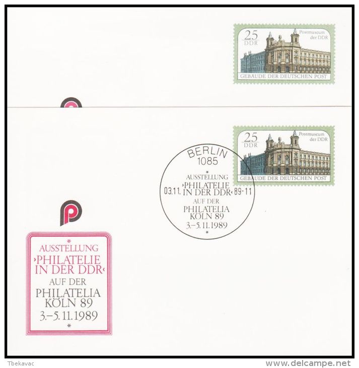 Germany GDR 1989, Postal Stationery - Cartes Postales - Oblitérées