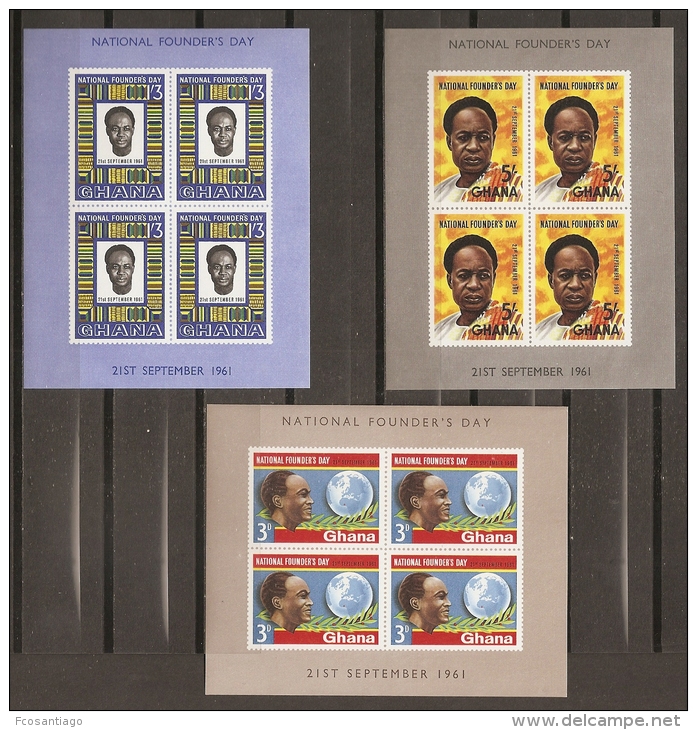 GHANA 1961 - Yvert #H3/5 - MNH ** - Ghana (1957-...)