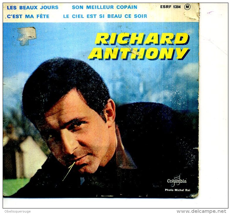 RICHARD ANTHONY 1966 DEUX COLLECTORS DISQUE 33 TOURS LES BEAUX JOURS  LES GARCONS PLEURENT - Collectors