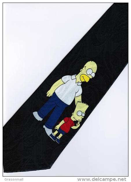 The Simpsons Homer Jay Bart Cartoon Novelty Fancy Neck Tie - Other & Unclassified