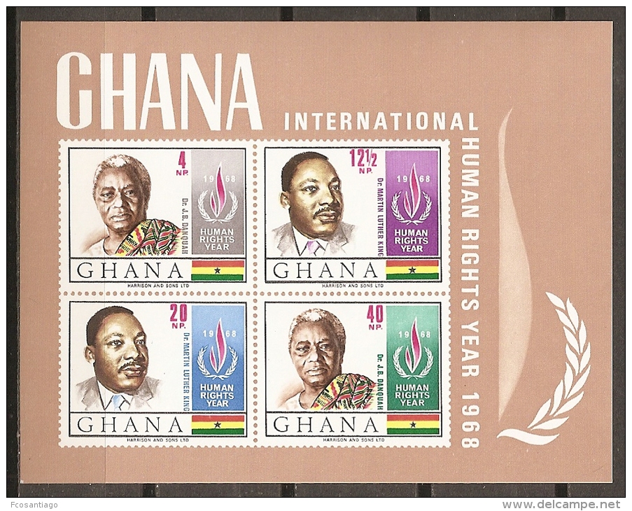 CELEBRIDADES - GHANA 1969 - Yvert #H33B - MNH ** - Martin Luther King