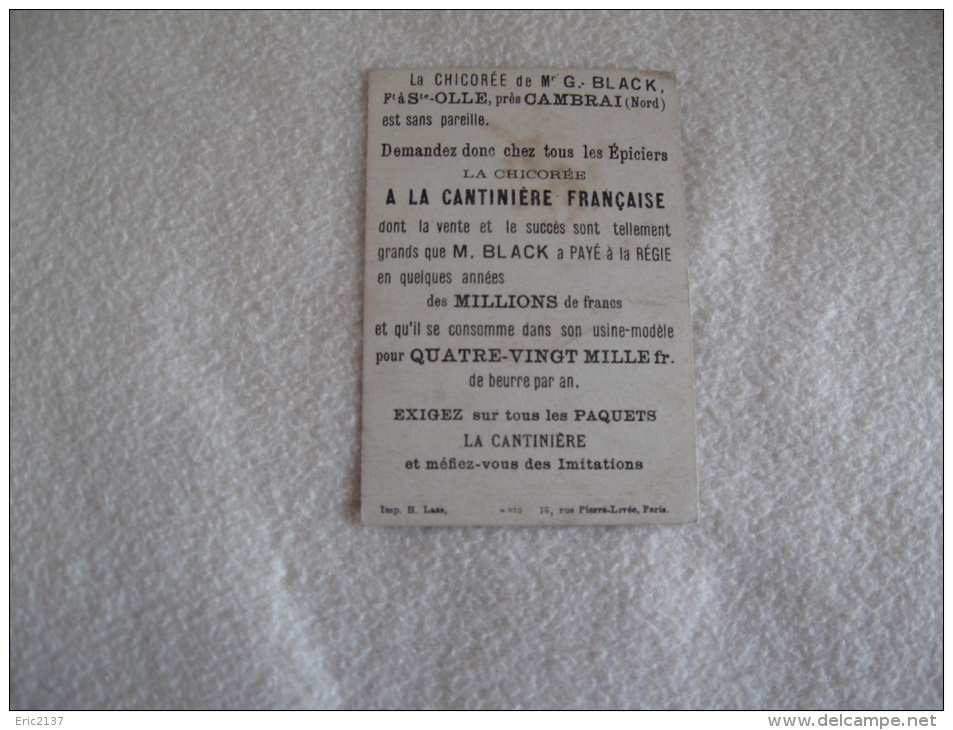 CHICOREE DE MR G.BLACK...FAIT A STE OLLE ..PRES CAMBRAI... - Autres & Non Classés