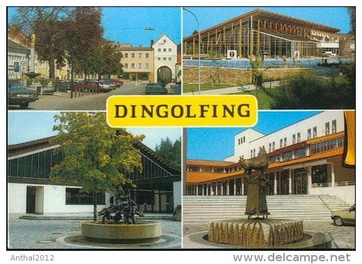 8312 Dingolfing MB Schwimmbad Caprima Eishalle Marienplatz PKW 80er - Dingolfing