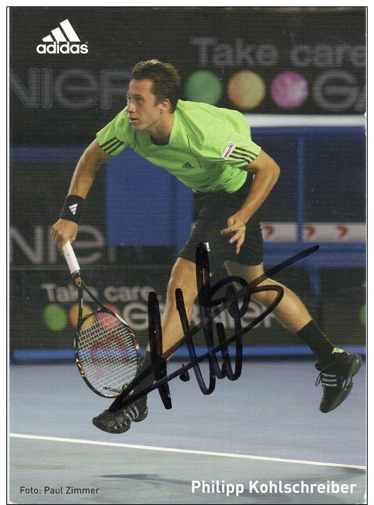 Autographe : Tennis : Philipp Kohlschreiber - Altri & Non Classificati