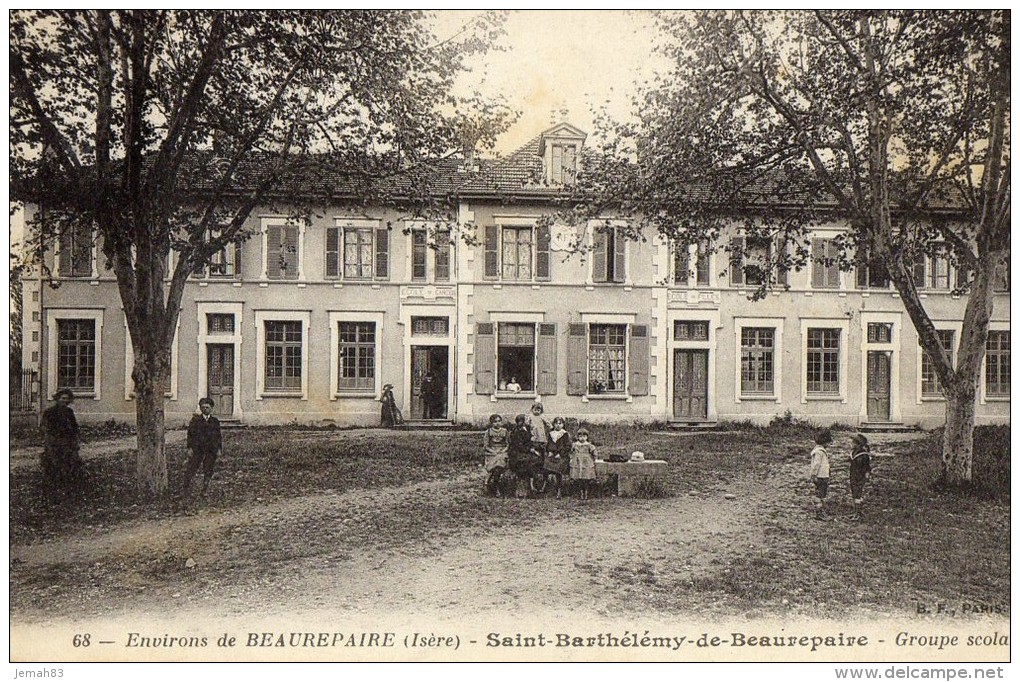 SAINT BARTHELEMY DE BEAUREPAIRE  - Groupe Scolaire 1917 ( I3 ) - Beaurepaire