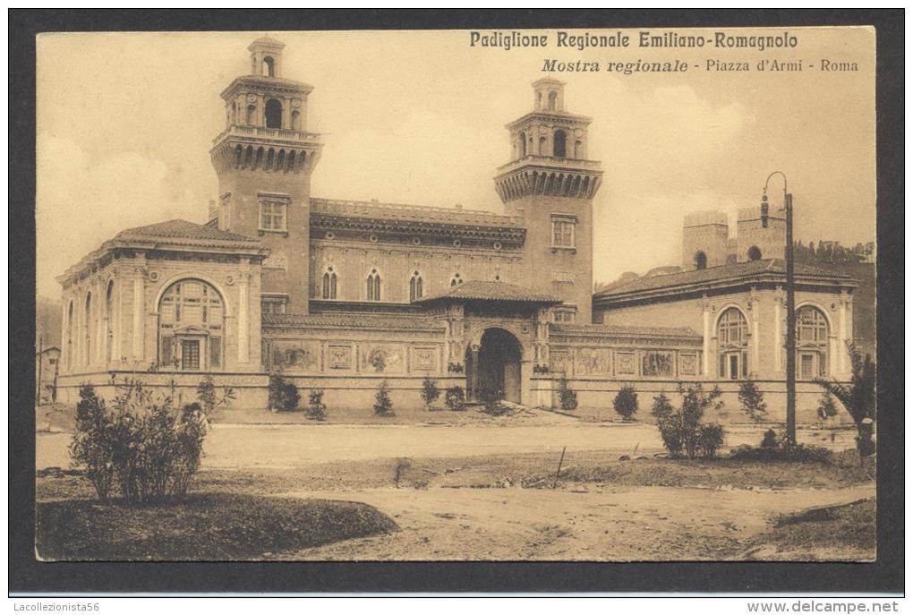 4574-ROMA-MOSTRA REGIONALE-PADIGLIONE EMILIANO-ROMAGNOLO-PIAZZA D´ARMI-1911-FP - Ausstellungen