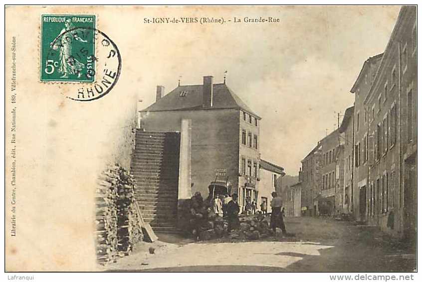 Rhone -ref 522-saint Igny De Vers -st Igny De Vers -la Grande Rue  - - Other & Unclassified