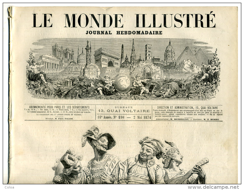 Les Obsèques De Livingstone 1874 - Revues Anciennes - Avant 1900