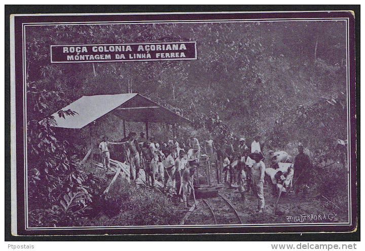 SAO TOME AND PRINCIPE (Africa) - Roça Colonoa Açoriana - Montagem Da Linha Ferrea - Sao Tome And Principe