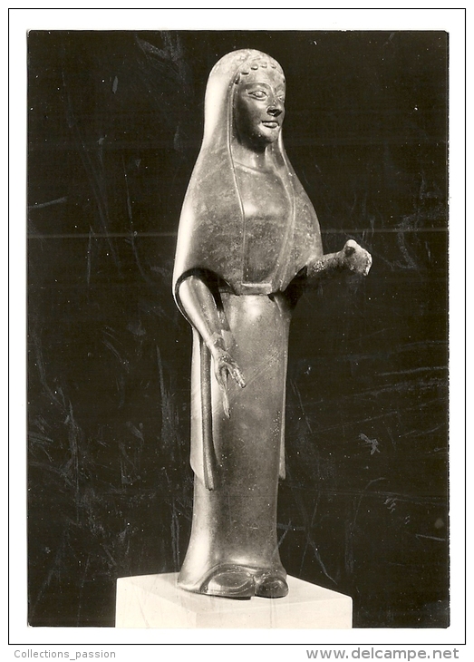 Cp, Sculptures, Tombe Princière De Vix, Statuette De Bronze - Sculptures