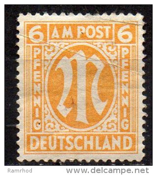 GERMANY 1945 German Print - 6pf. - Yellow MH - Nuevos