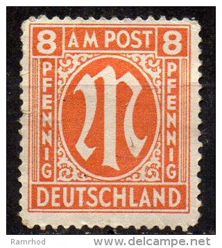GERMANY 1945 German Print - 8pf. - Orange MH - Nuovi