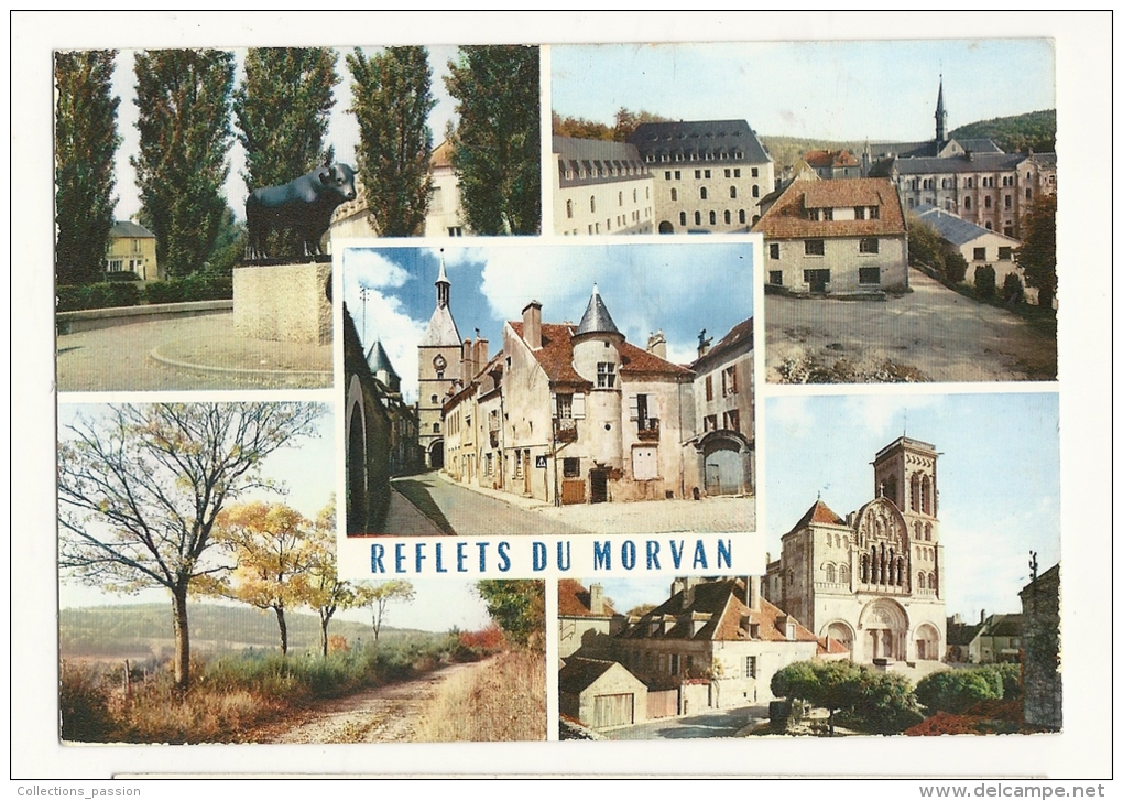 Cp, Bourgogne, Reflets Du Morvan, Multi-Vues - Bourgogne