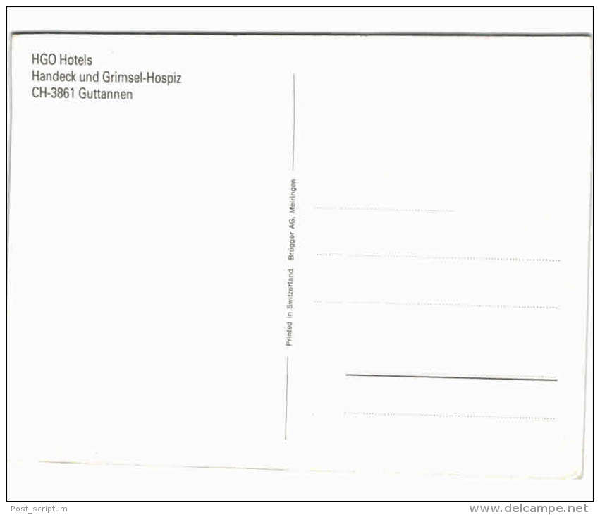 Suisse - Guttannen - Handeck Und Grimsel Hospiz - HGO Hotels - Chalet De La Handeck - Guttannen