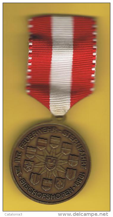 FICHAS - MEDALLAS // Token - Medal -  Bischfshofen AUSTRIA 1989 Con Cinta - Professionals / Firms