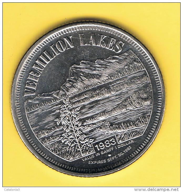 FICHAS - MEDALLAS // Token - Medal -  CANADA 1983 BANFF LAKE LOUISE - 1 Dolar - Royal / Of Nobility
