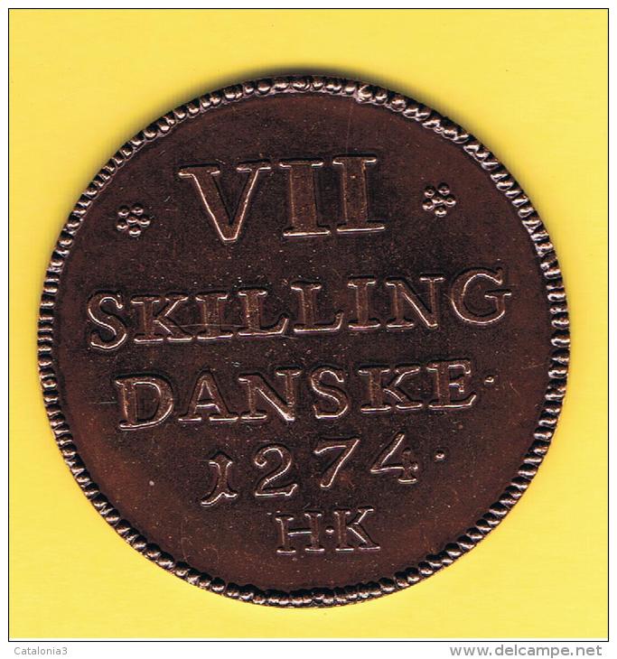 FICHAS - MEDALLAS // Token - Medal -  HOLSTEBRO Dinamarca 1974 VII SKILLING 700 Aniversario - Profesionales / De Sociedad