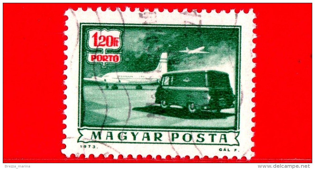 UNGHERIA - MAGYAR - 1973 - Segnatasse - Postage Due - Trasporto Della Posta - Furgone Aereo - 1.20 - Postage Due