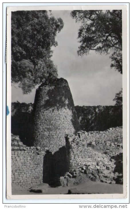 CONICAL TOWER, ZIMBABWE RUINS, S.RHODESIA - 1960 - Zimbabwe