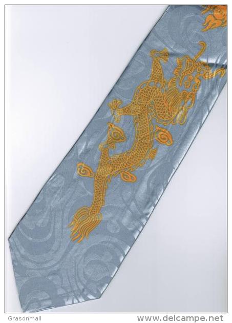 Royal Dragon Animal Cartoon Novelty Fancy Neck Tie - Other & Unclassified