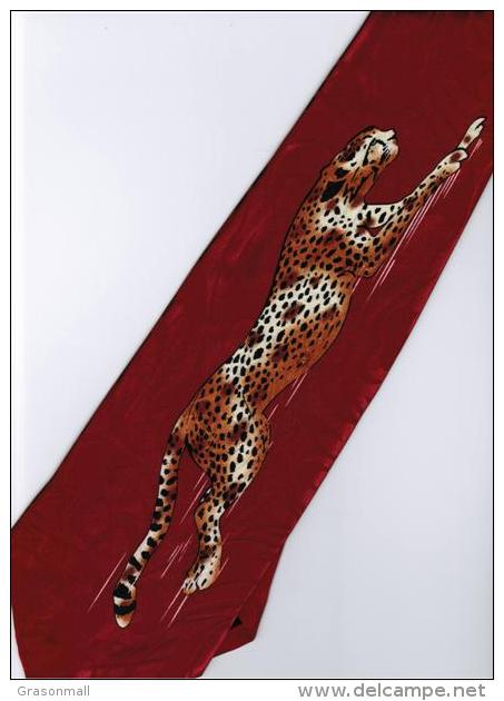 Leopard Jaguar Mammal Animal #3 Cartoon Novelty Fancy Neck Tie - Other & Unclassified