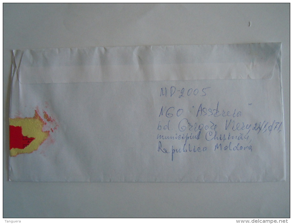 Moldavië  Letter Cover Brief 2011 Registered To Belgium Armoiries Wapenschilden - Moldavie